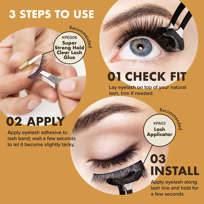 iENVY By Kiss 100% Real Mink Luxury Mink 3D Lashes 20 mm - LUXURY MINK (KMIN 08/11/15/16/23) - Image 9