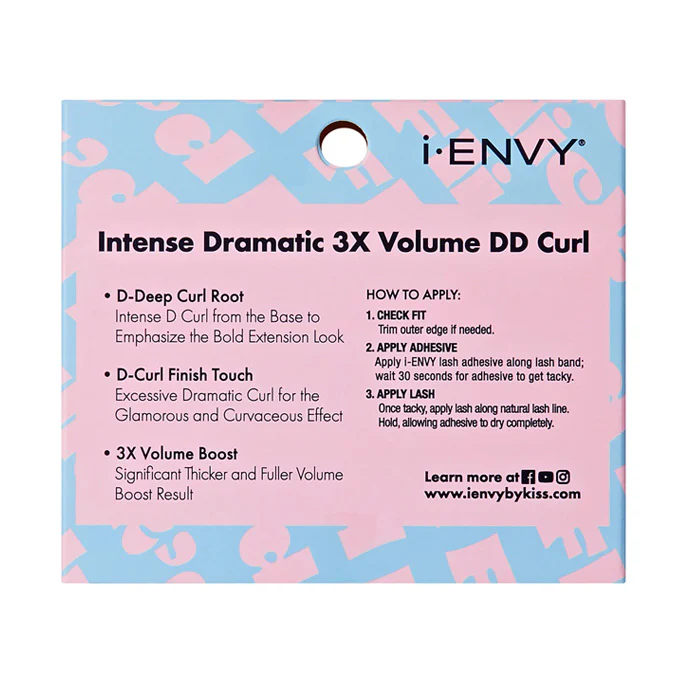 i-Envy by Kiss Flick'd Intense Dramatic 3X DD Curl Eyelashes - Image 3