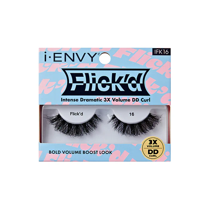 i-Envy by Kiss Flick'd Intense Dramatic 3X DD Curl Eyelashes - Image 6