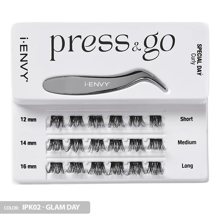 iENVY By Kiss Press & Go Pre-Glued Lash Clusters All-In-One Lash Kit - IPK01/IPK02/IPK03 - Image 8