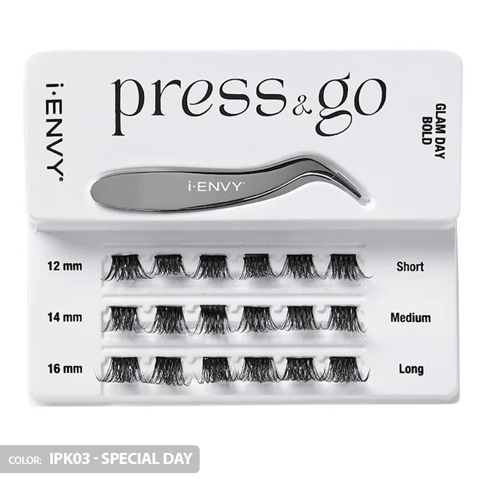 iENVY By Kiss Press & Go Pre-Glued Lash Clusters All-In-One Lash Kit - IPK01/IPK02/IPK03 - Image 9