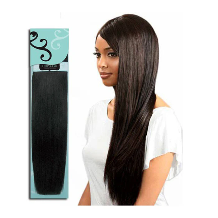 Indiremi Virgin Human Hair Remy Weave NATURAL YAKY 10S" - 18" - Image 3