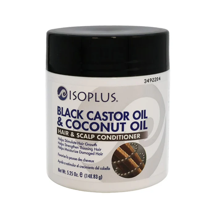 Isoplus Hair & Scalp Conditioner - BLACK CASTOR OIL & COCONUT OIL 5.25 Oz (148.83 g)