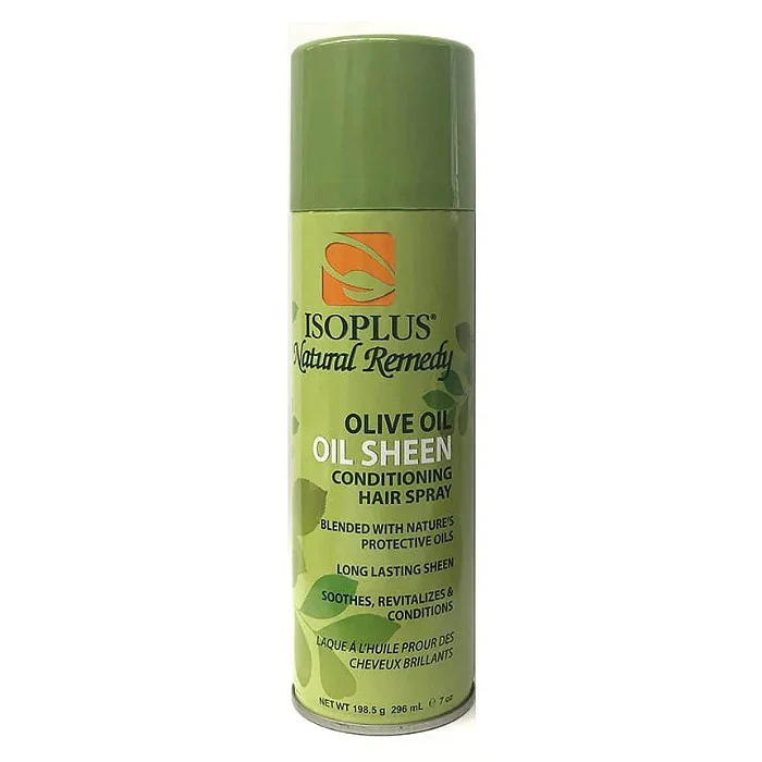 Isoplus Natural Remedy Conditioning Hair Spray - OLIVE OIL SHEEN 2/7 Oz