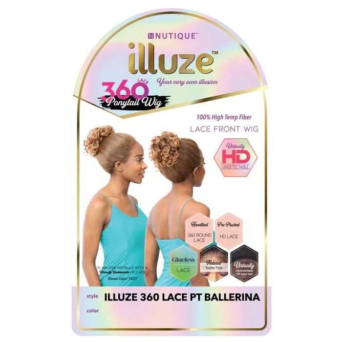 Nutique Illuze Glueless 360 Round Ponytail HD Lace Front Wig - BALLERINA - Image 6