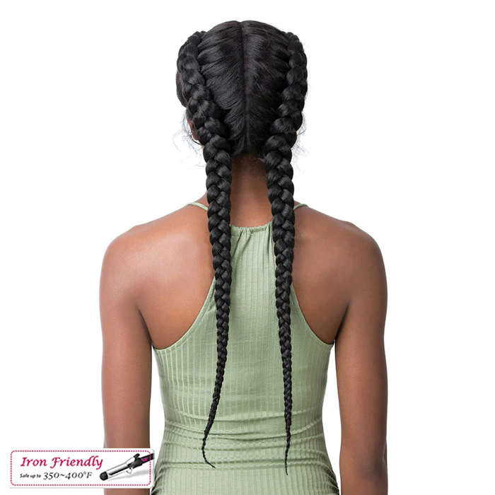 It's a Wig Braided Lace Part Wig - DUTCH CORNROW - Image 3