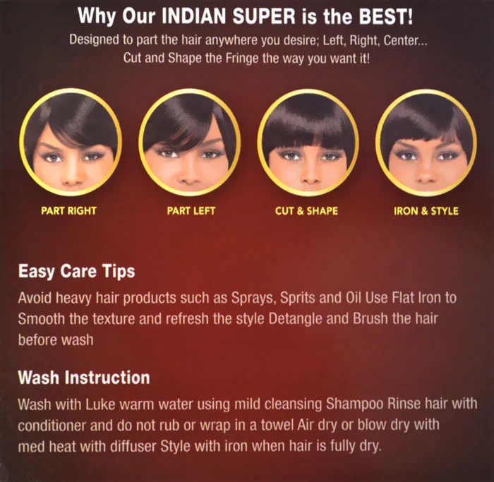 It's a Wig Indian Super Natural 100% Remi Human Hair Wig HH INDIAN REMI DAKOTA - Image 4