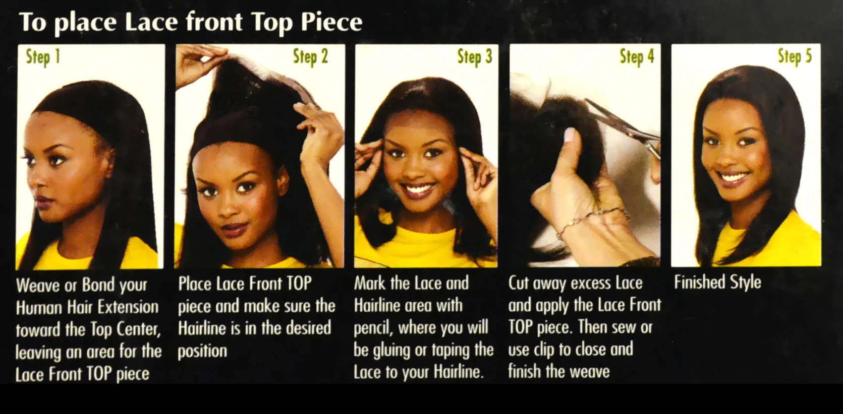 It's a Wig Premium Lace Front Closure - TOP PIECE KK YAKI [D] - Image 4