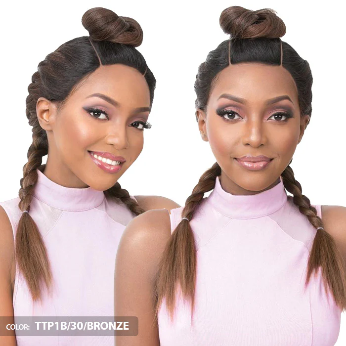 It's A Wig Vixen Y 100% Human Hair Premium Mix Y-Part Lace Wig - VIXEN Y YAKI STRAIGHT - Image 2