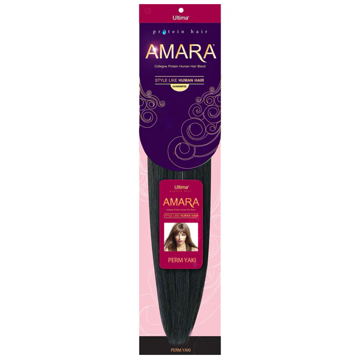 It's Ultima Amara Organic Protein Hair Weave - PERM YAKI 18/20/24" - Image 8