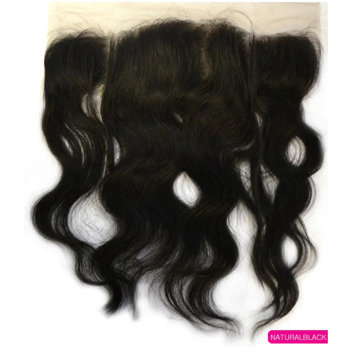 Janet Collection 100% Natural Virgin Remy Human Hair 12x4 Lace Closure - NATURAL 14" - Image 2