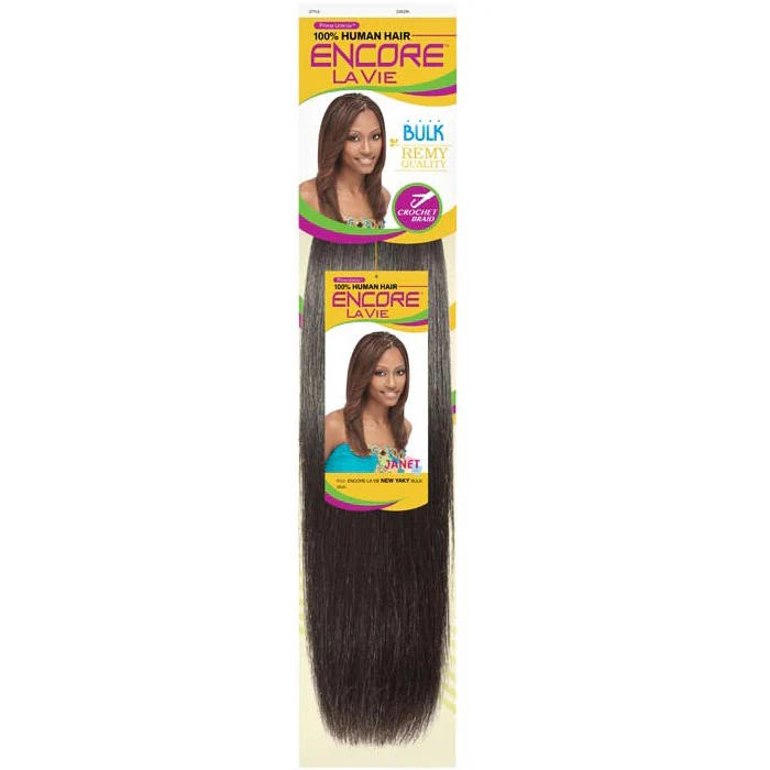 Janet Collection Encore Human Hair Crochet Braids Bulk - (NEW) YAKY 18" - Image 4