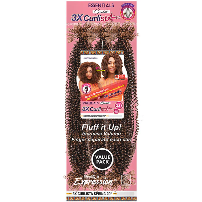 Janet Collection Essentials Crochet Braids - 3X CURLISTA SPRING 20" - Image 5