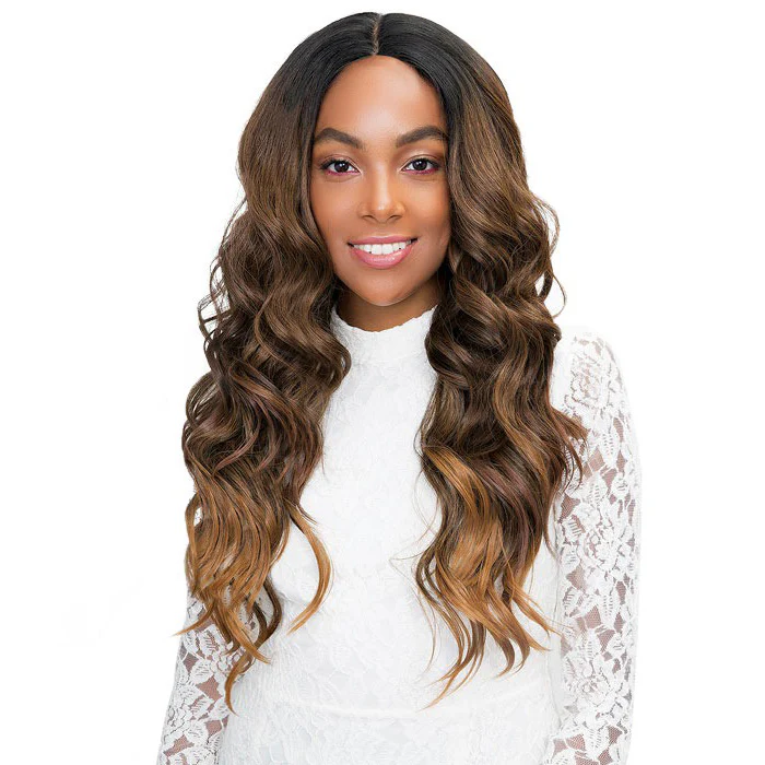 Janet Collection Human Hair Blend Princess 4x4" Lace Front Wig - CHELSEA - Image 2
