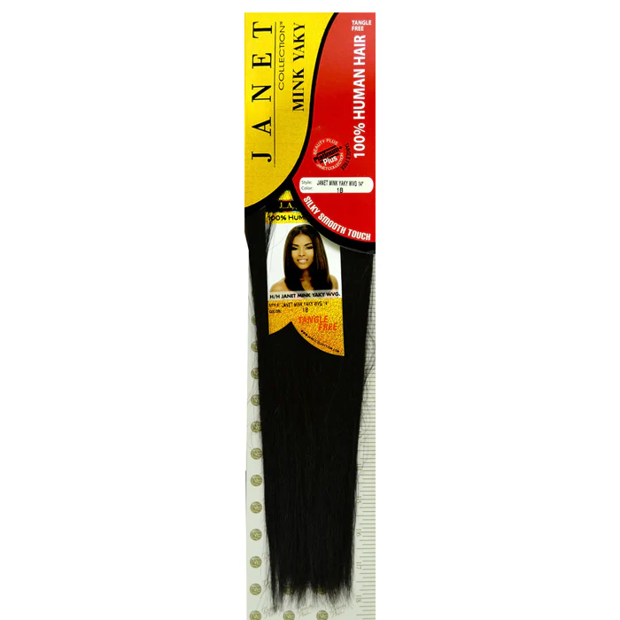 Janet Collection Human Hair Weave - MINK YAKY 12/16/18"