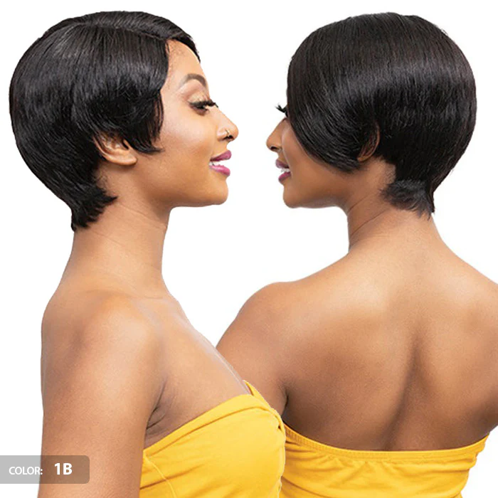 Janet Collection Lavish 100% Virgin Human Hair Deep Part Lace Front Wig - COHEN - Image 3