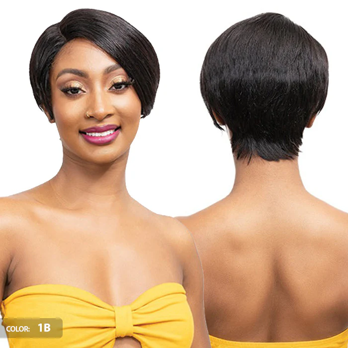 Janet Collection Lavish 100% Virgin Human Hair Deep Part Lace Front Wig - COHEN - Image 4