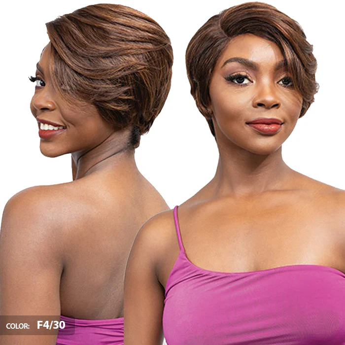 Janet Collection Lavish 100% Virgin Human Hair Deep Part Lace Front Wig - COHEN - Image 5