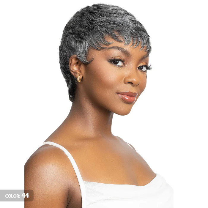 Janet Collection Lavish 100% Virgin Human Hair Silver Full Wig - BEKA - Image 3