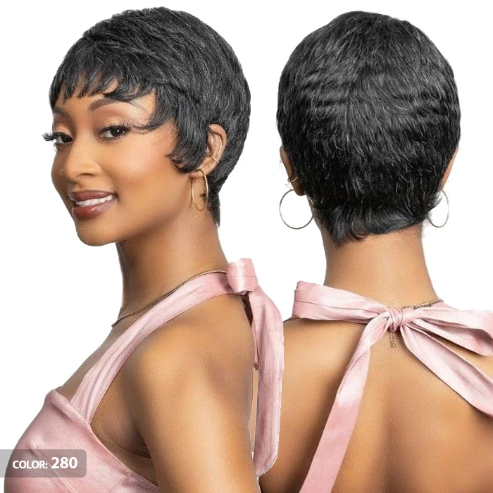 Janet Collection Lavish 100% Virgin Human Hair Silver Full Wig - BEKA - Image 5