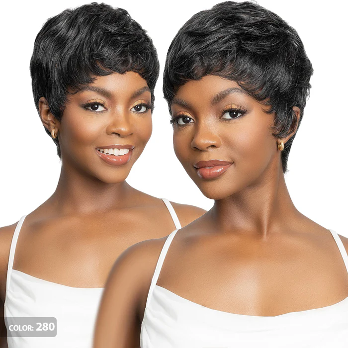 Janet Collection Lavish 100% Virgin Human Hair Silver Full Wig - RAEL - Image 2