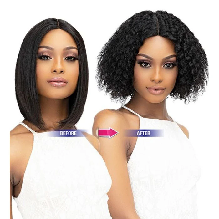 Janet Collection Luscious 100% Natural Virgin Remy Indian Hair Wet & Wavy HD Lace Swiss Wig - ADA - Image 4