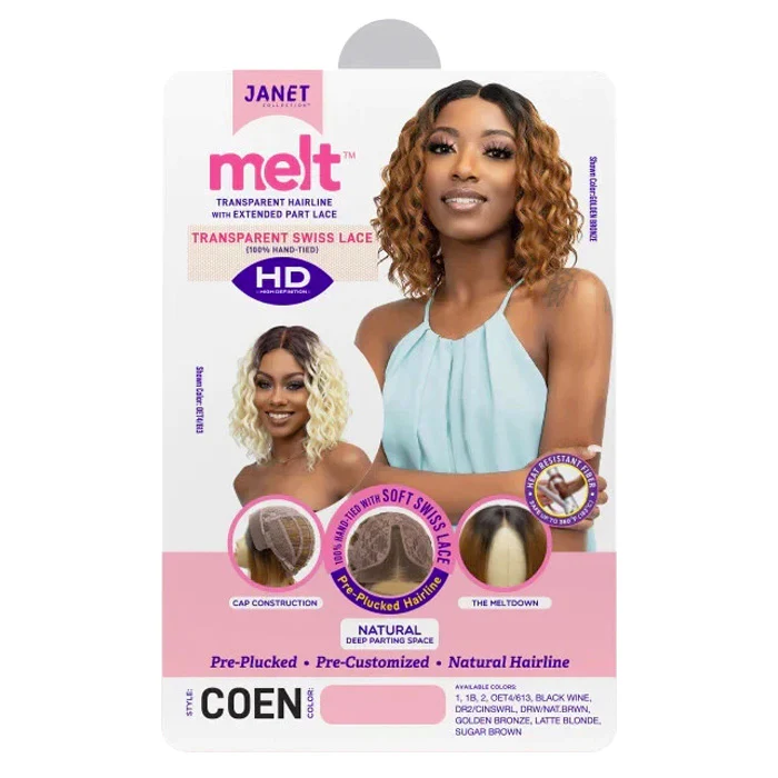 Janet Collection Melt Extended HD Deep Lace Part Wig - COEN - Image 7