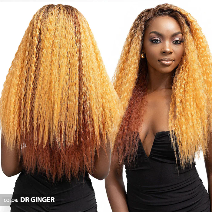 Janet Collection Melt Glueless 100% Human Hair Blend HD 360 Lace 13x6 Front Wig - MIRI - Image 4