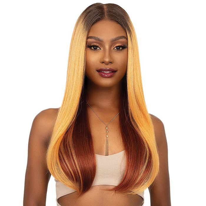 Janet Collection Melt Glueless Human Hair Mix 360 HD 13x6 Frontal Lace Wig - APIA