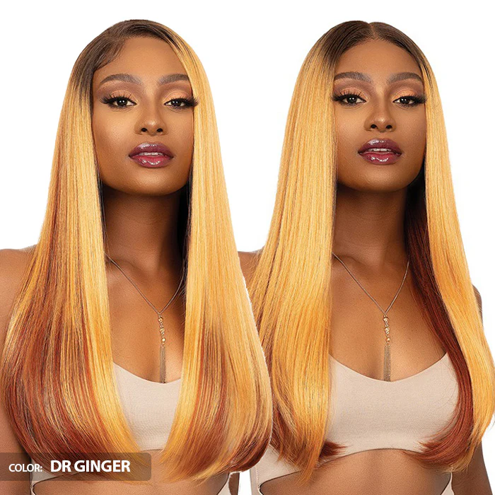 Janet Collection Melt Glueless Human Hair Mix 360 HD 13x6 Frontal Lace Wig - APIA - Image 4