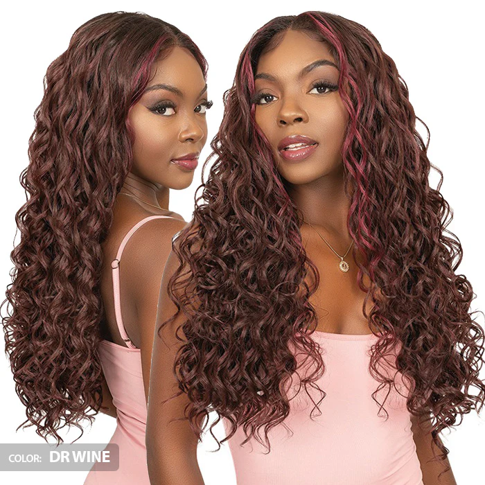 Janet Collection Melt Glueless Human Hair Mix 360 HD 13x6 Frontal Lace Wig - HITA - Image 4