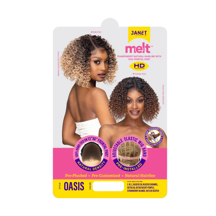 Janet Collection Melt HD 13X6 Swiss Lace Front Wig - OASIS - Image 7