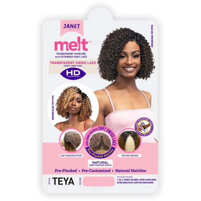 Janet Collection Melt HD Swiss Lace Pre-Plucked Part Lace Wig - TEYA - Image 7