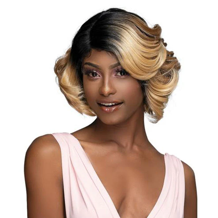 Janet Collection Melt Swiss Lace Extended Part HD Lace Front Wig - RAVEN - Image 2