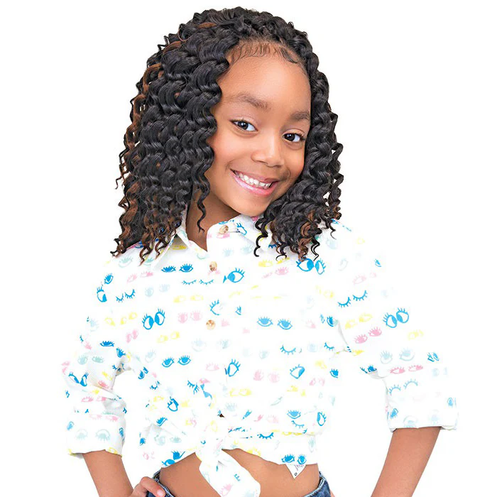 Janet Collection Mom & Kid Crochet Braid - 3X CHIC'N CURLY DEEP TWIST 10" - Image 4