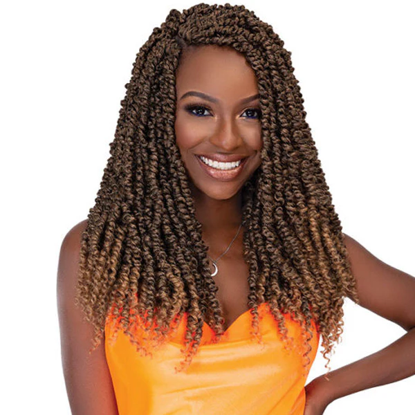 Janet Collection Nala Tress Looped Crochet Braid - 3X PASSION TWIST 18"