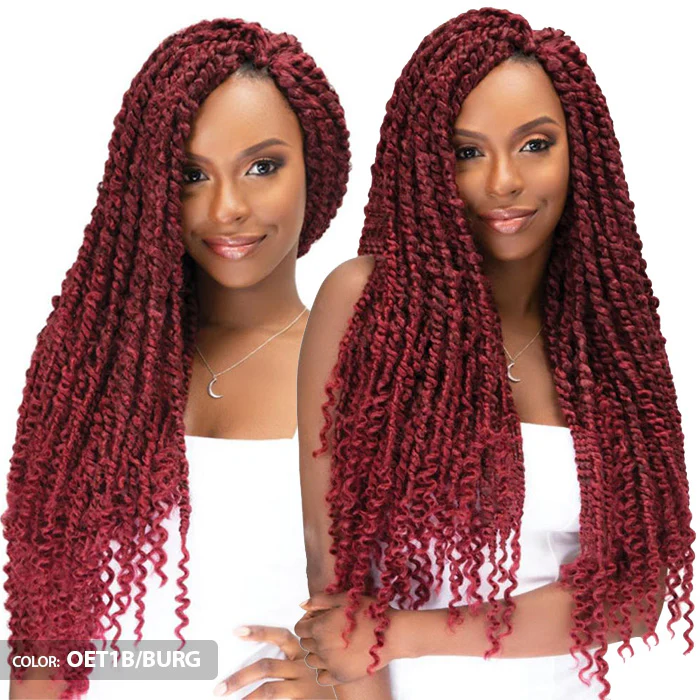 Janet Collection Nala Tress Pre-Looped Crochet Braid - PASSION TWIST BRAID 24" 3X - Image 2