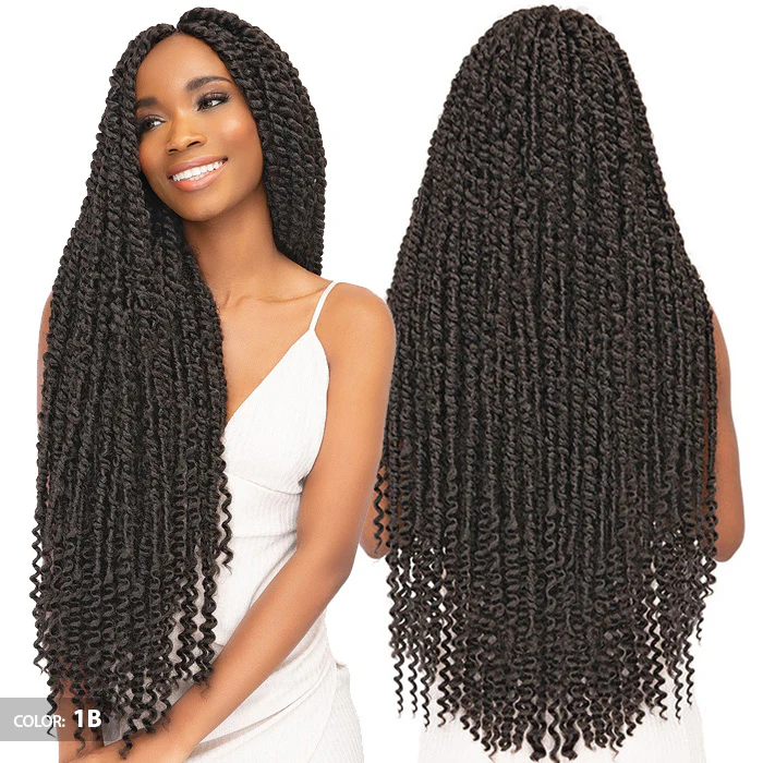 Janet Collection Nala Tress Pre-Looped Crochet Braid - PASSION TWIST BRAID 24" 3X - Image 4