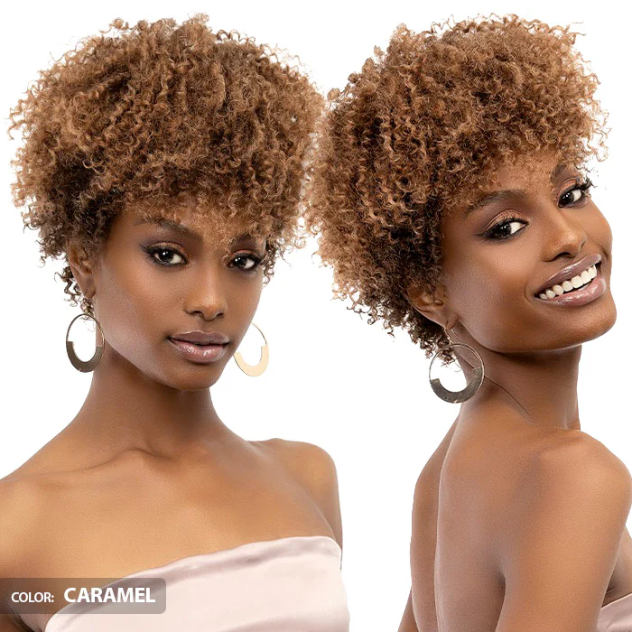 Janet Collection Natural Curly Full Wig - NATURAL AFRO MICA - Image 4