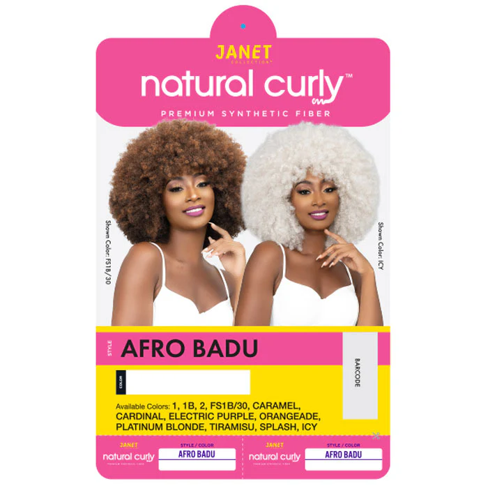 Janet Collection Natural Curly Full Wig - AFRO BADU - Image 5