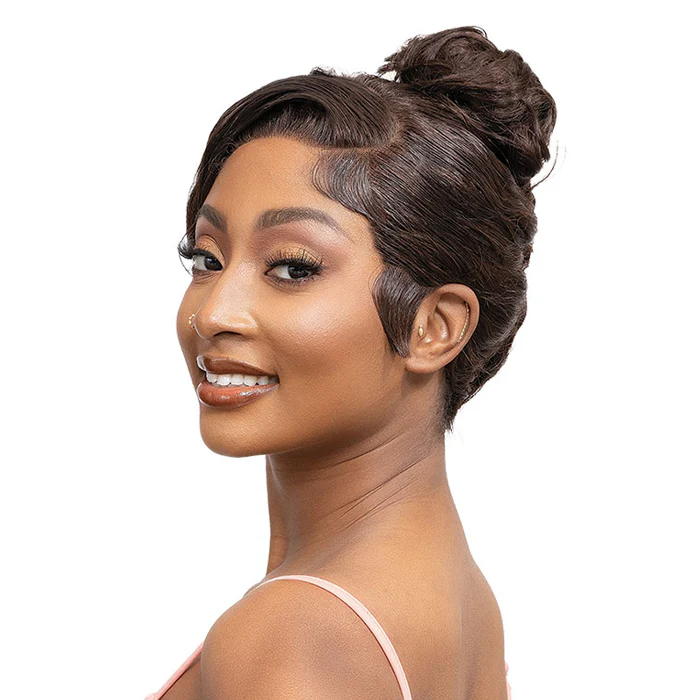 Janet Collection Natural Glueless 100% Virgin Remy Human Hair HD 360 Lace 13x4 Front Wig - HAYDEN - Image 3