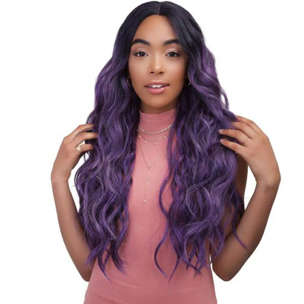 Janet Collection Natural Super Flow Invisible Deep Part Lace Wig - SUPER MOON - Image 2