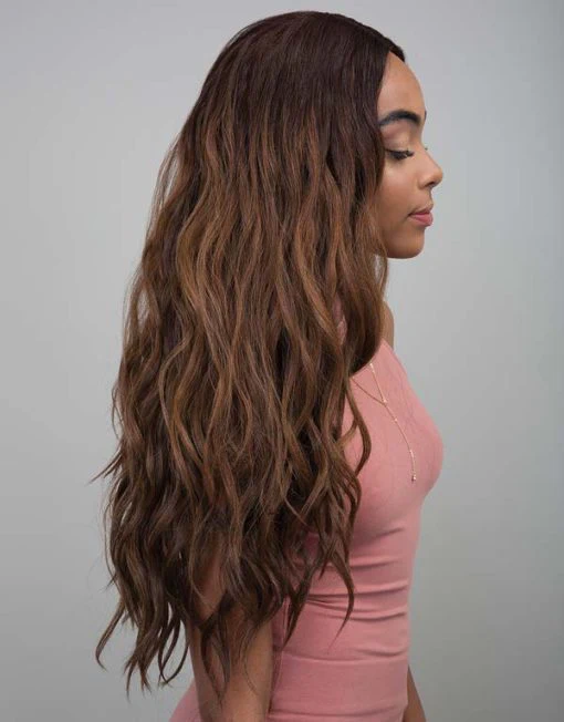 Janet Collection Natural Super Flow Invisible Deep Part Lace Wig - SUPER MOON - Image 5