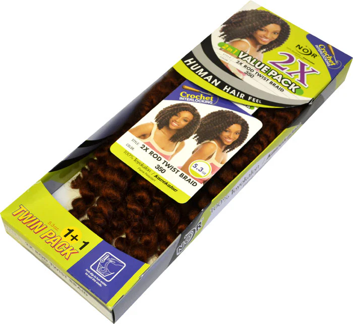 Janet Collection Noir Crochet Braid 2X ROD TWIST BRAID (2in1 Value Pack) - Image 4
