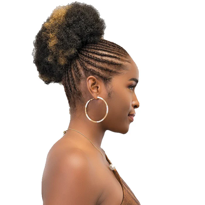 Janet Collection Noir Drawstring Ponytail - AFRO PUFF STRING - Image 4