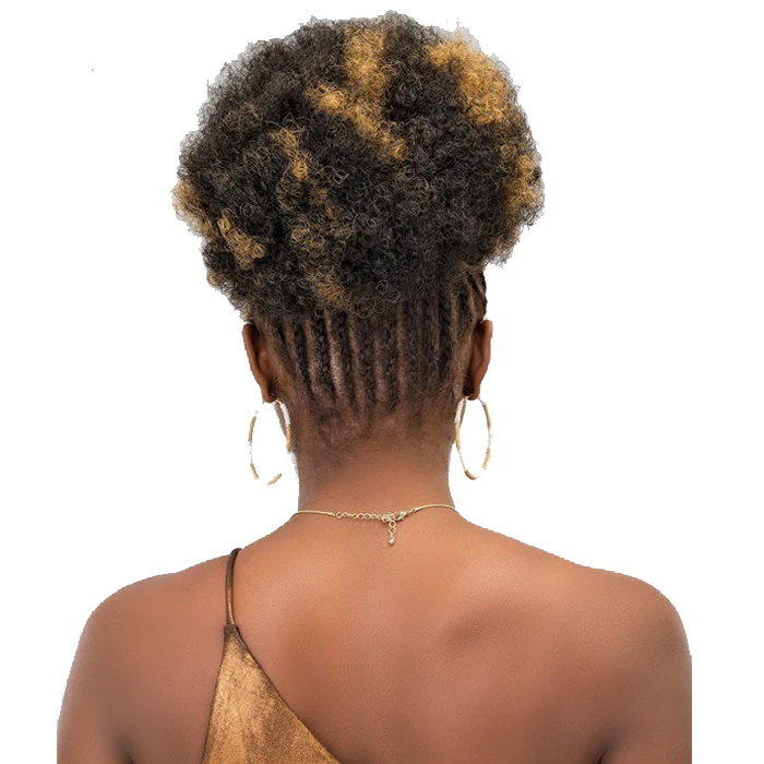 Janet Collection Noir Drawstring Ponytail - AFRO PUFF STRING - Image 5