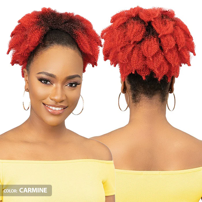 Janet Collection Noir Everytime Drawstring Ponytail - HONEYDEW - Image 4