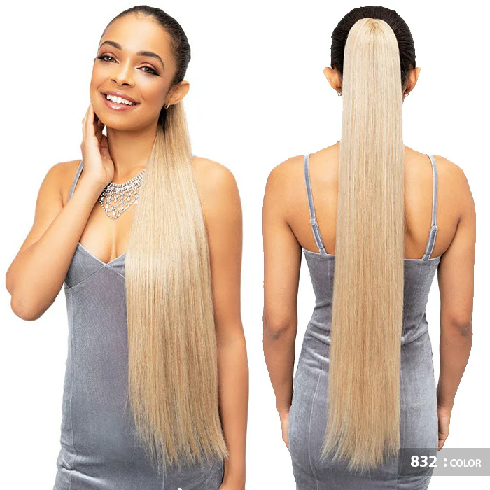 Janet Collection Noir Everytime Drawstring Ponytail - OLIVIA LONG - Image 3