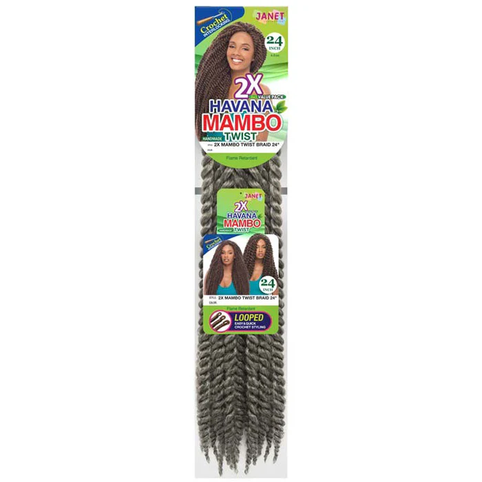 Janet Collection Pre-Looped Crochet Braid - HAVANA MAMBO TWIST 24" - Image 8