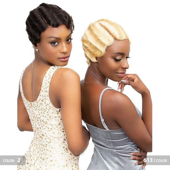 Janet Collection Remy Human Hair Lace Part Wig - MOMMY - Image 3